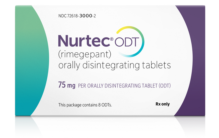Pack of Nurtec® ODT (rimegepant)
