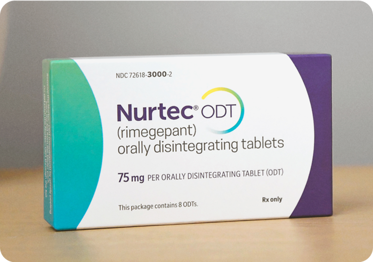Pack of Nurtec® ODT (rimegepant)