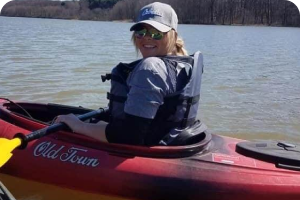 Woman In Kayak