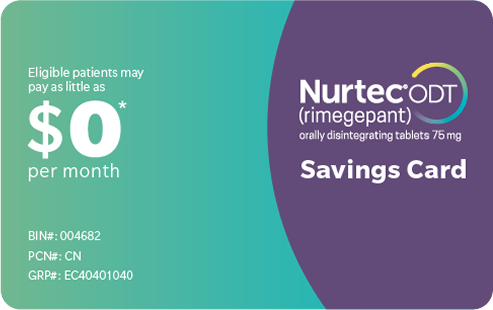 Nurtec® ODT (rimegepant) copay card
